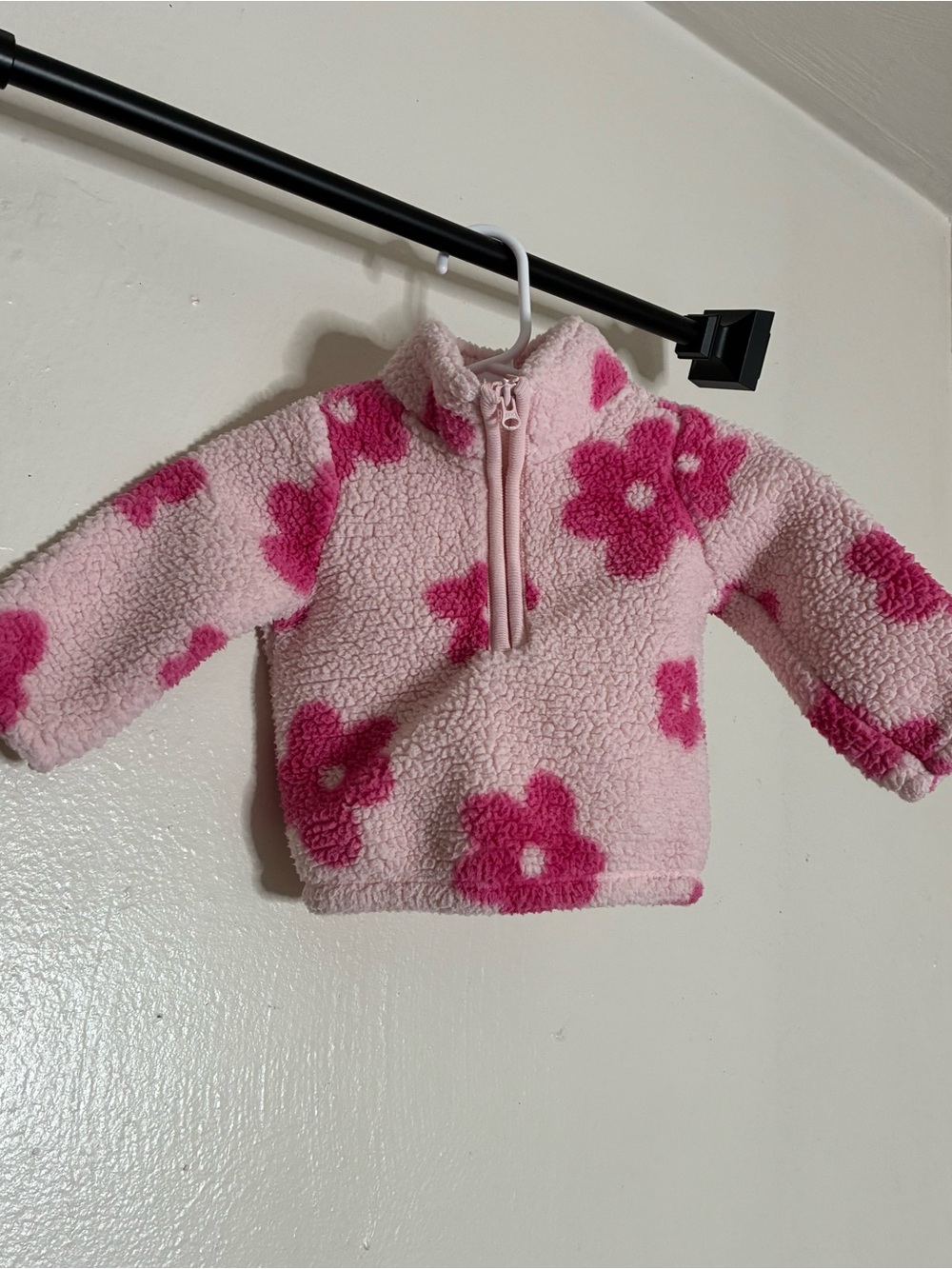 Carter’s Pink Floral Sherpa Pullover | 3 Months